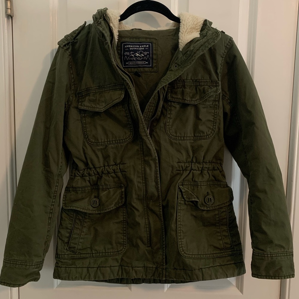 American Eagle Olive Winter Jacket - image 1